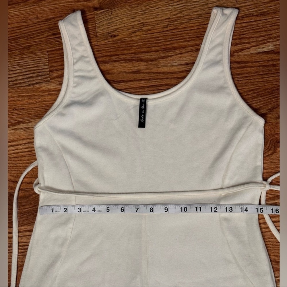 Cream Ribbed Jumpsuit - Picture 11 of 13
